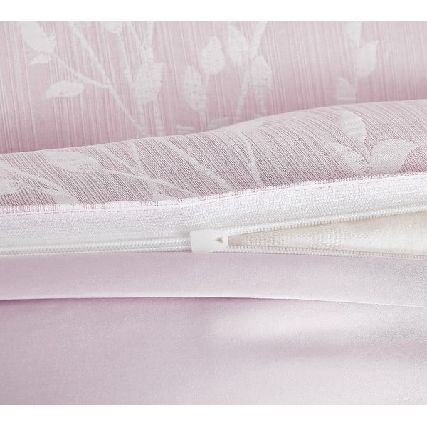 Biancheria da letto singola jacquard rosa 140x200 cm Boston - My House-image-2