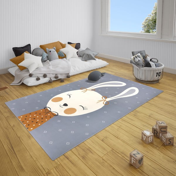 Tappeto grigio per bambini 150x80 cm Bunny Polly - Hanse Home-image-1