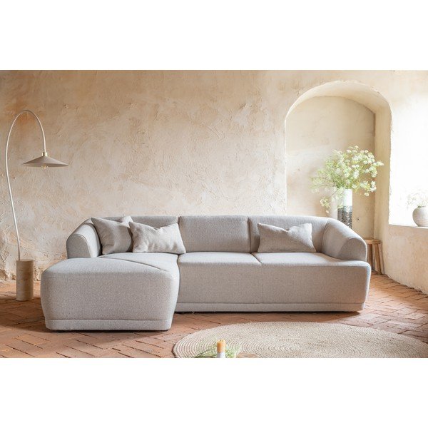 Divano angolare beige, angolo sinistro - Miuform-image-1