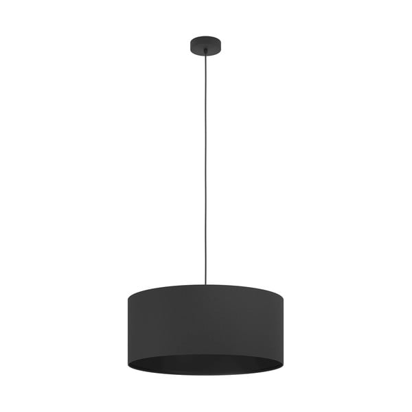 Lampadario nero con paralume in tessuto ø 53 cm MASERLO 1 – EGLO