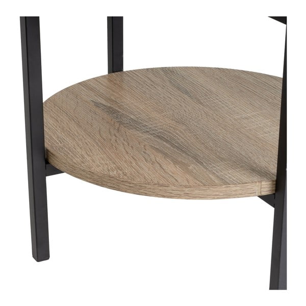 Scaffale nero effetto rovere naturale  40x110 cm - Casa Selección-image-1