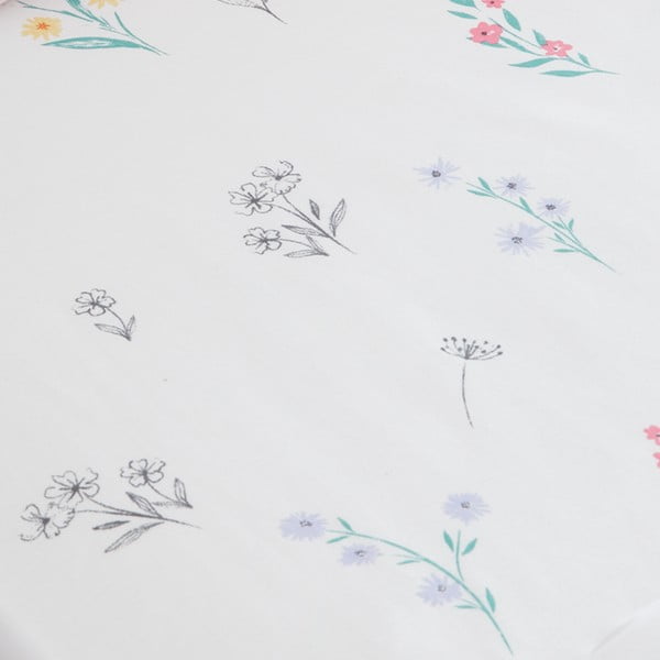 Lenzuolo con angoli per bambini bianco per culla 70x140 cm Bunny Tails Ditsy Flowers – Catherine Lansfield-image-2