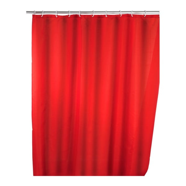 Tenda da doccia rossa Puro, 180 x 200 cm - Wenko