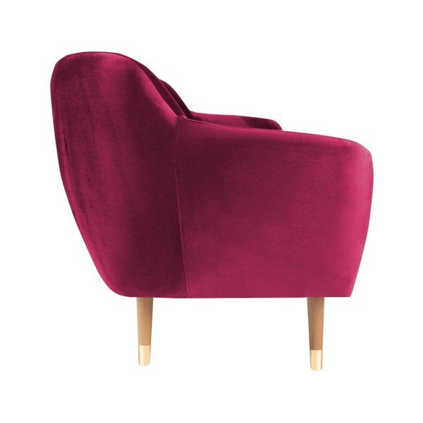 Divano in velluto rosa Benito, 158 cm - Mazzini Sofas-image-3
