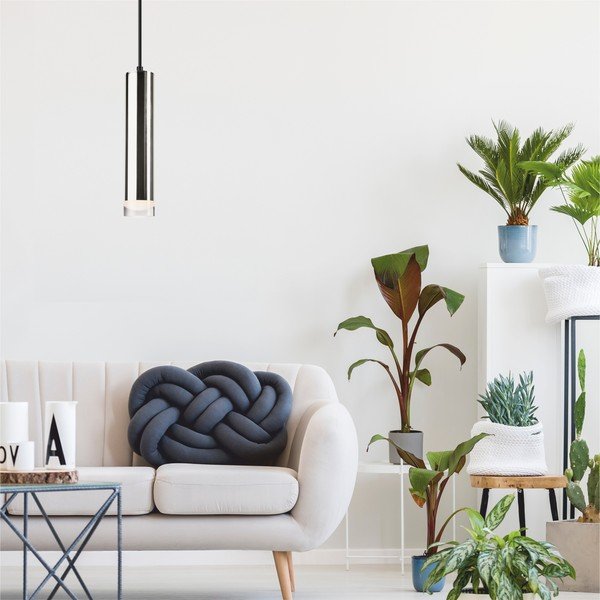 Lampadario nero/argentato Diego – LAMKUR-image-2