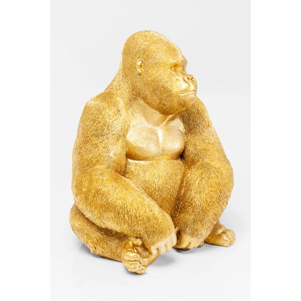 Scultura decorativa in oro Gorilla Monkey - Kare Design-image-4
