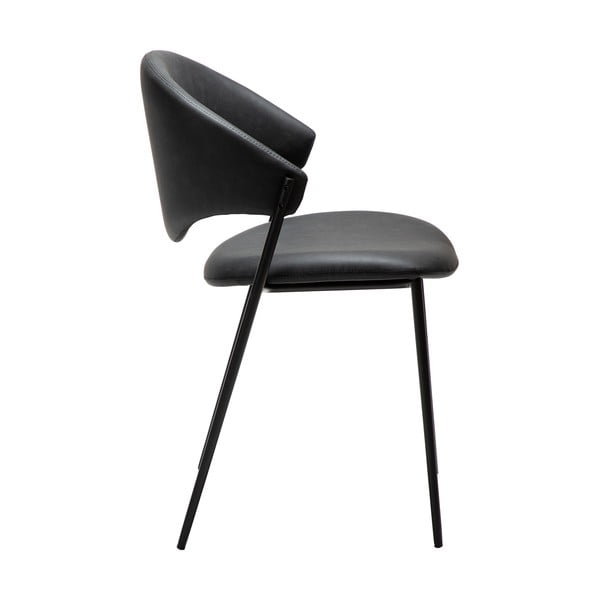 Sedia da pranzo nera in similpelle Zone – DAN-FORM Denmark-image-2