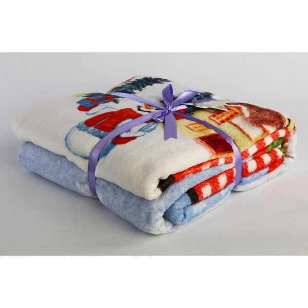 Coperta in misto cotone a tema natalizio 150x200 cm – Mila Home