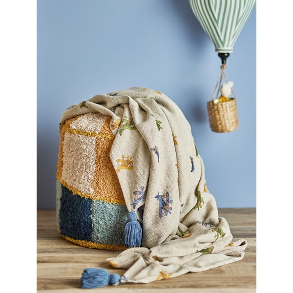 Coperta panna 130x160 cm Plane - Bloomingville Mini-image-3