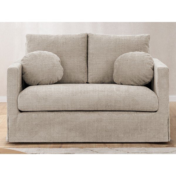 Divano beige 140 cm Paphos – Ropez-image-3