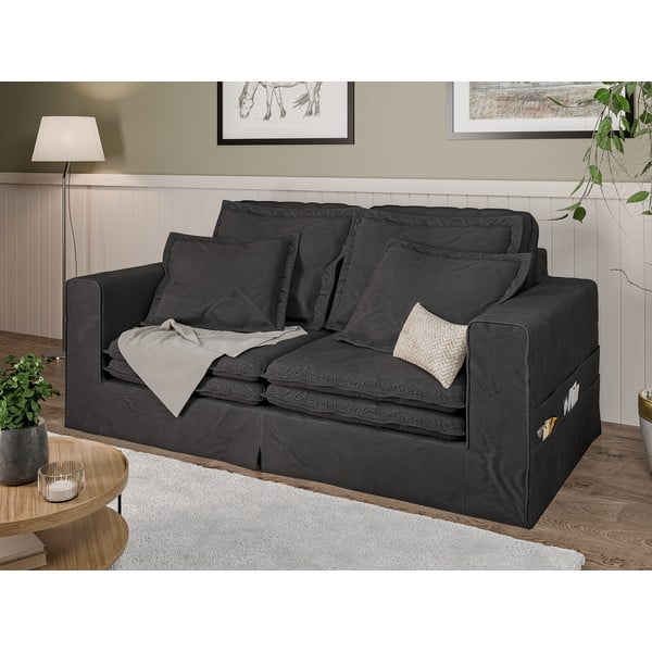 Divano color antracite 196 cm Nora – Ropez-image-3