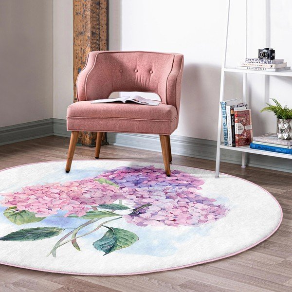 Tappeto rotondo lavabile adatto ai robot aspirapolvere ø 80 cm Comfort - Mila Home-image-3
