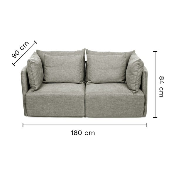 Divano crema 190 cm Dune - TemaHome-image-4