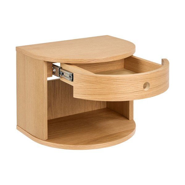 Comodino colore naturale chiaro con effetto rovere Paron – Actona-image-3