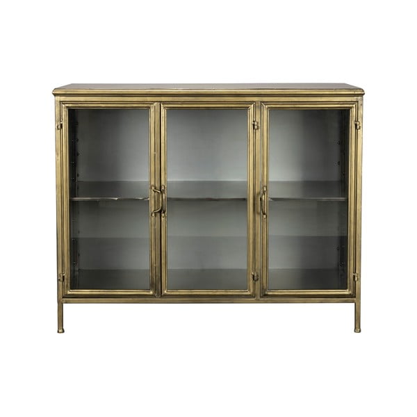 Vetrina dorata in metallo 100x80x38,5 cm Gertlush – Dutchbone