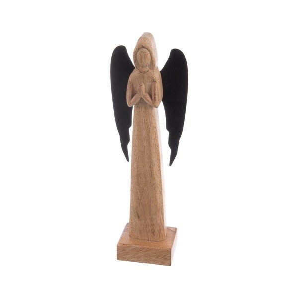 Statuetta in legno (altezza totale 27 cm) Angel – Orion-image-2