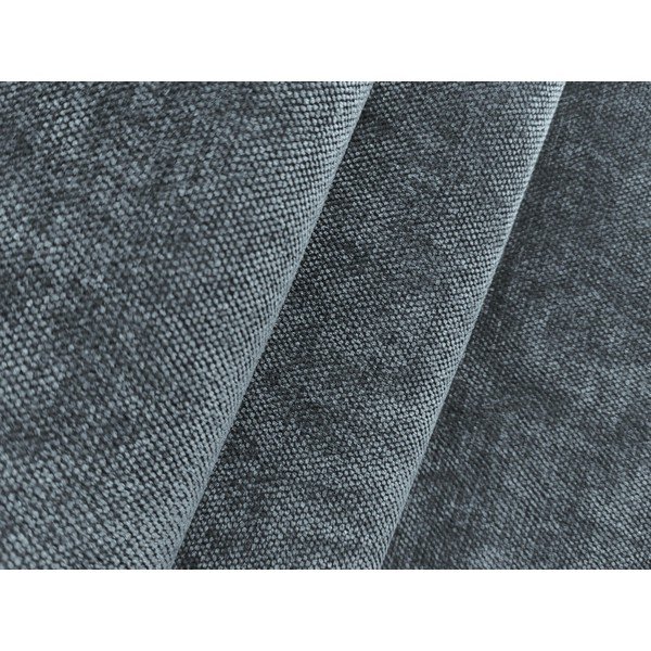 Poggiapiedi blu con rivestimento in ciniglia Leila – Makamii-image-4