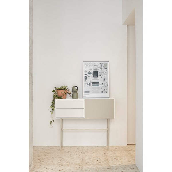 Tavolo consolle beige/color crema 35x110 cm Nube – Teulat-image-1