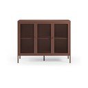 Cassettiera burgundy in metallo 121x90x40 cm Fayna – Marckeric