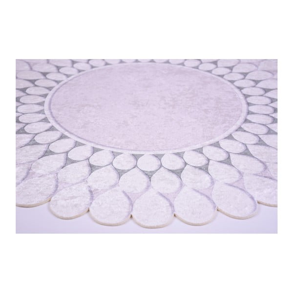 Tappeto grigio Zinno , ⌀ 80 cm Yesil - Vitaus-image-2