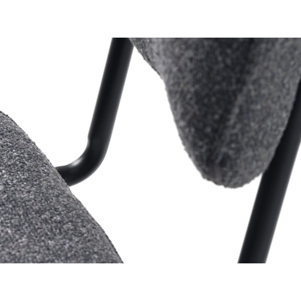 Sedia da pranzo grigio scuro Buffalo - Unique Furniture-image-4