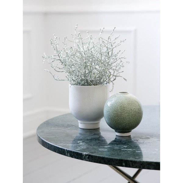 Vaso in porcellana bianca Unico, ⌀ 12 cm - Kähler Design-image-1