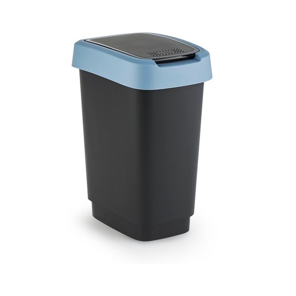 Bidone per rifiuti in plastica riciclata 10 L Twist - Rotho-image-2