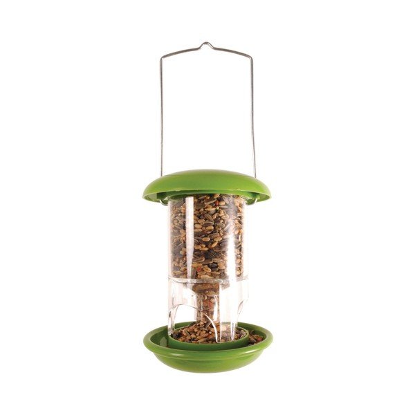 Zelené plastové krmítko Esschert Design, ⌀ 11,9 cm