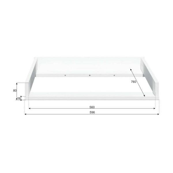 Fasciatoio bianco per cassettiera Lotta - BELLAMY-image-2