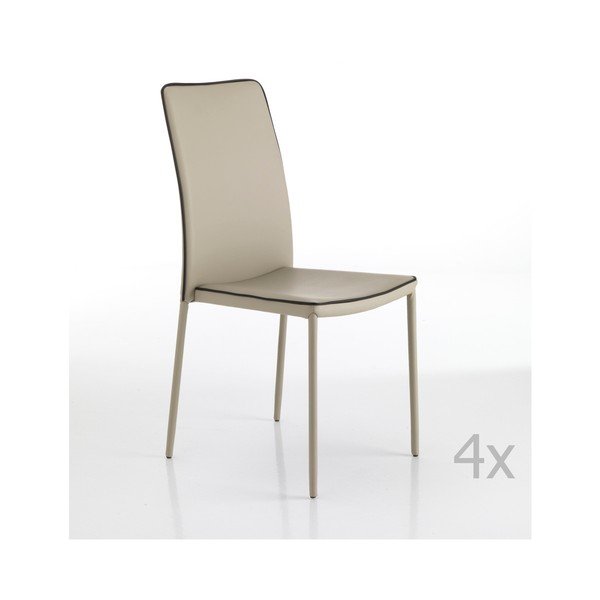 Sedie da pranzo beige in set di 2 Kable - Tomasucci
