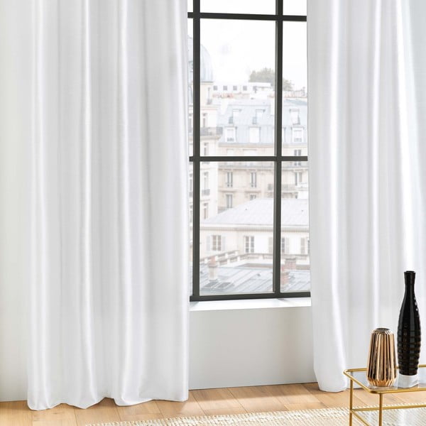 Tenda in raso bianco 140x240 cm Shana - douceur d'intérieur-image-2