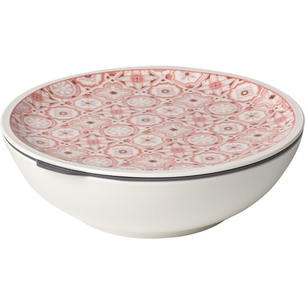 Ciotola per alimenti in porcellana bianca e rossa Villeroy & Boch , ø 21 cm Like To Go - like | Villeroy & Boch