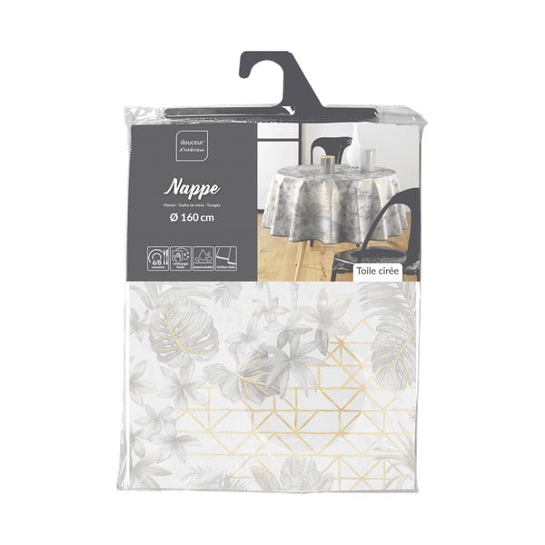 Tovaglia adatta per pulizia con panno umido ø 160 cm Coconut – douceur d'intérieur-image-4