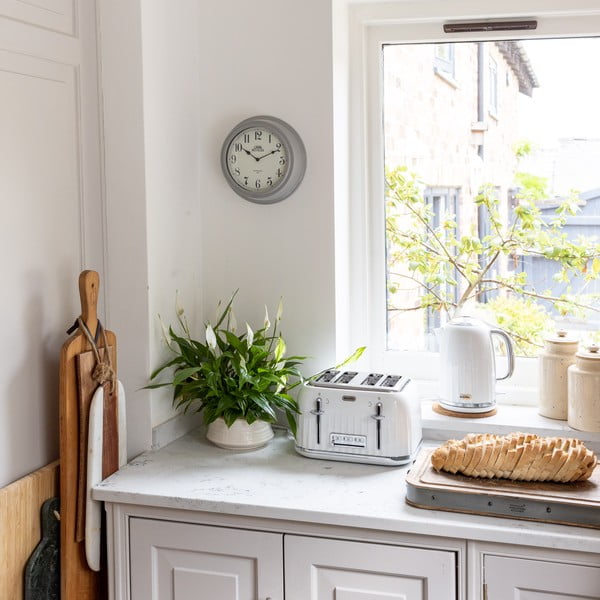 Orologio da parete grigio, ⌀ 25,5 cm Living Nostalgia - Kitchen Craft-image-1