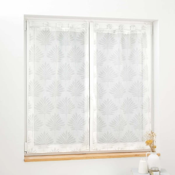 Set di 2 tende in voile bianco 60x90 cm Levita - douceur d'intérieur-image-2