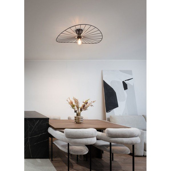 Nero opaco apparecchio da soffitto ø 60 cm Chapeau - Reality-image-1