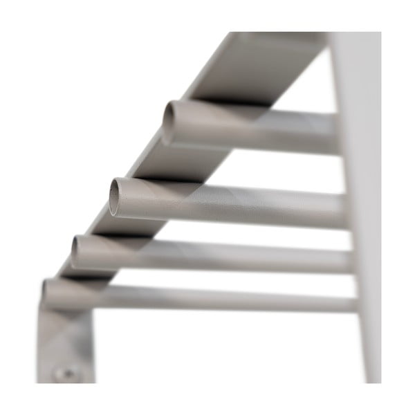 Attaccapanni da parete grigio tortora in metallo con scaffale 100 cm Rex – Spinder Design-image-4