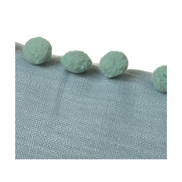 Cuscino verde , 50 x 30 cm Pompon - Casa Selección-image-1