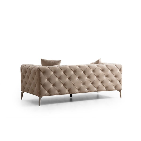 Divano in velluto beige 197 cm Como - Balcab Home-image-2