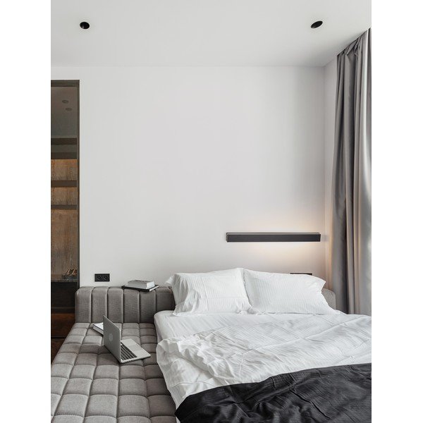 Lampada da parete LED nera opaca in alluminio Colby – Nova Luce-image-2