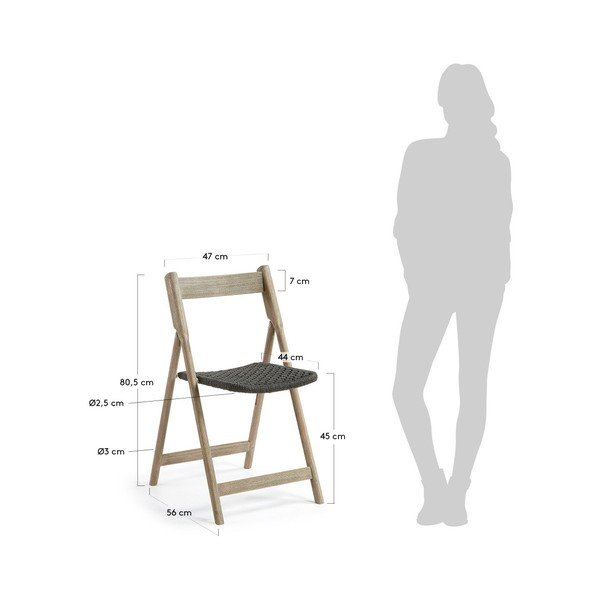 Sada 2 skládacích zahradních židlí La Forma Picot-image-3