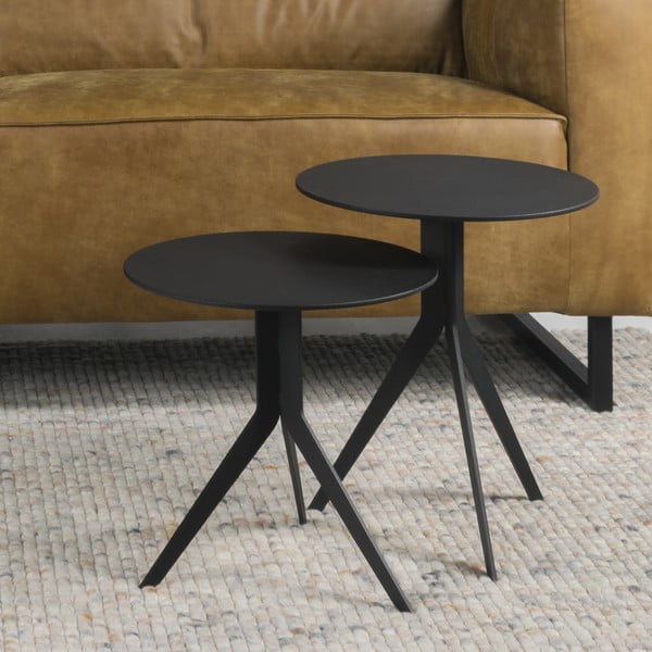 Tavolino rotondo in metallo ø 38 cm Daley – Spinder Design-image-2