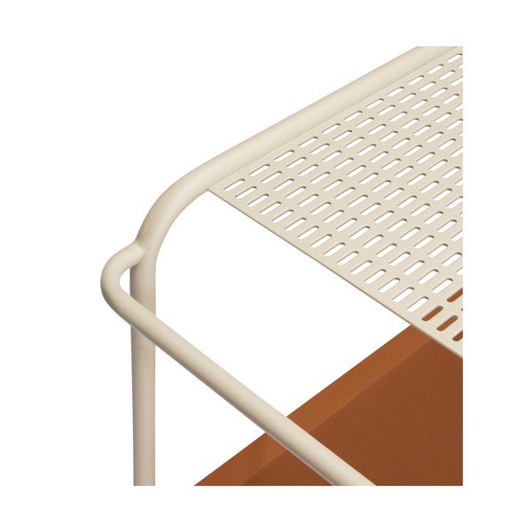 Tavolo da portata in metallo su ruote 47x66 cm Push - Hübsch-image-3