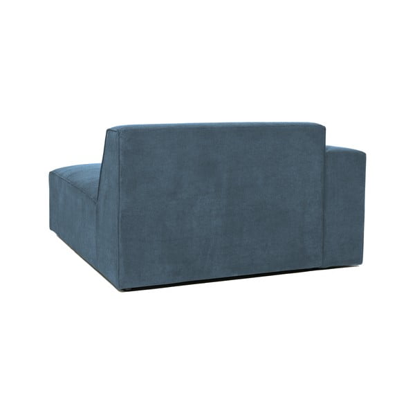 Divano componibile blu (con penisola a sinistra) con rivestimento in velluto a coste Sting – Scandic-image-2