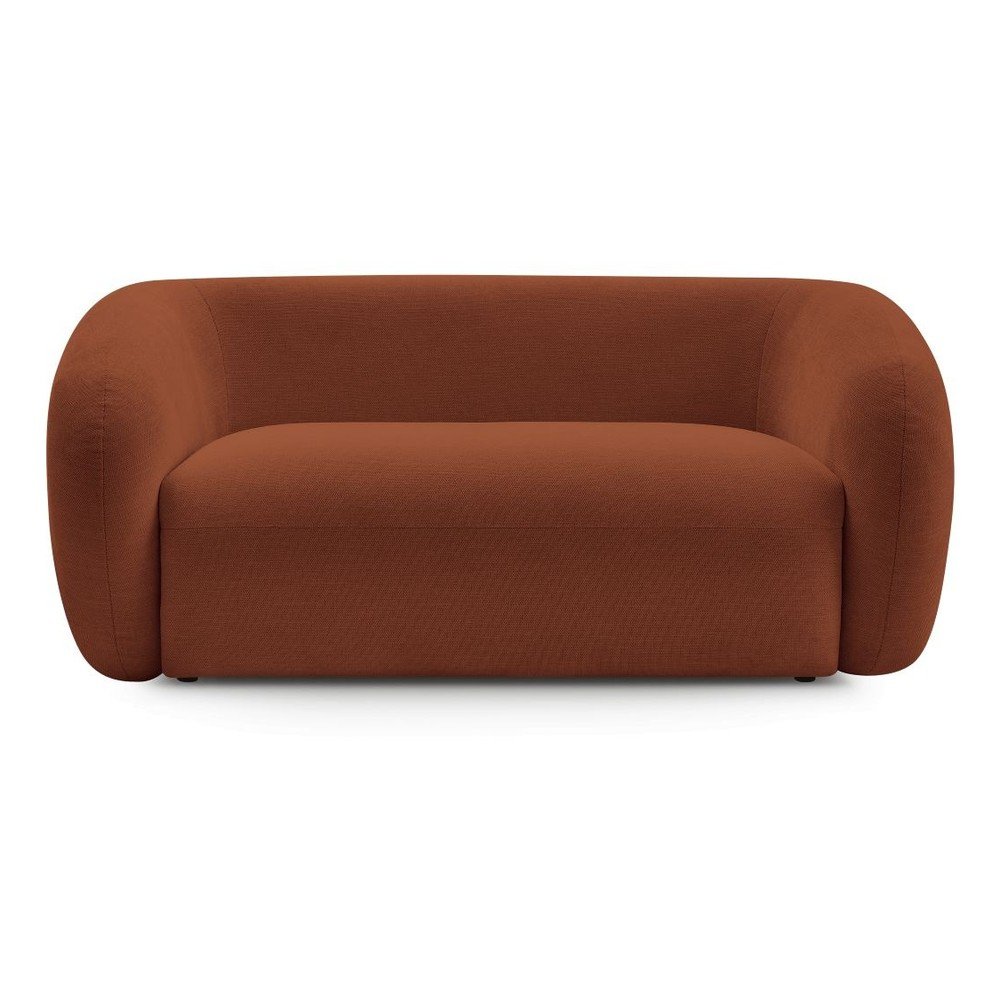 Divano arancione con rivestimento in ciniglia 160 cm Celine – Bobochic Paris | Divani