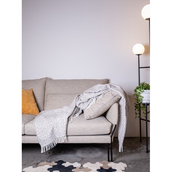 Coperta grigio chiaro, 140 x 180 cm Leopard - Euromant-image-1