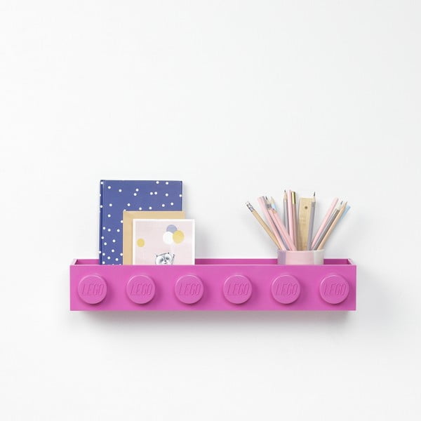 Mensola da parete rosa per bambini Sleek - LEGO®