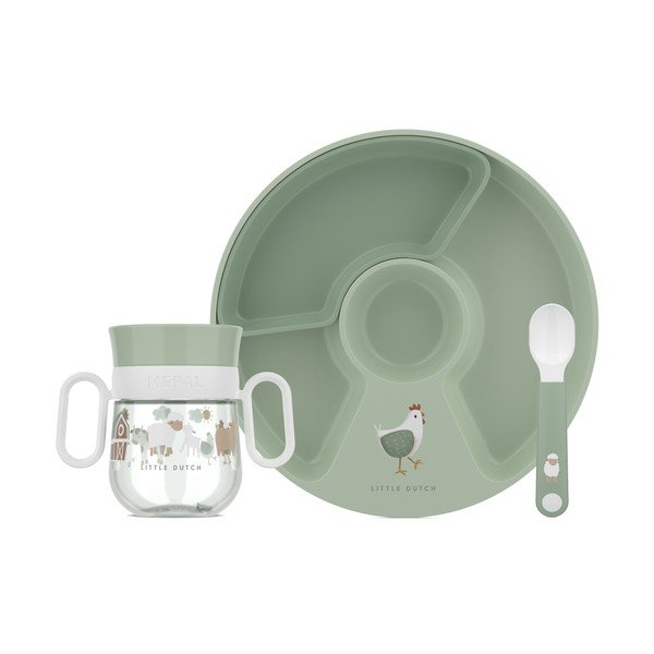 Set da pranzo per bambini in plastica 3 pz Little Farm – Mepal