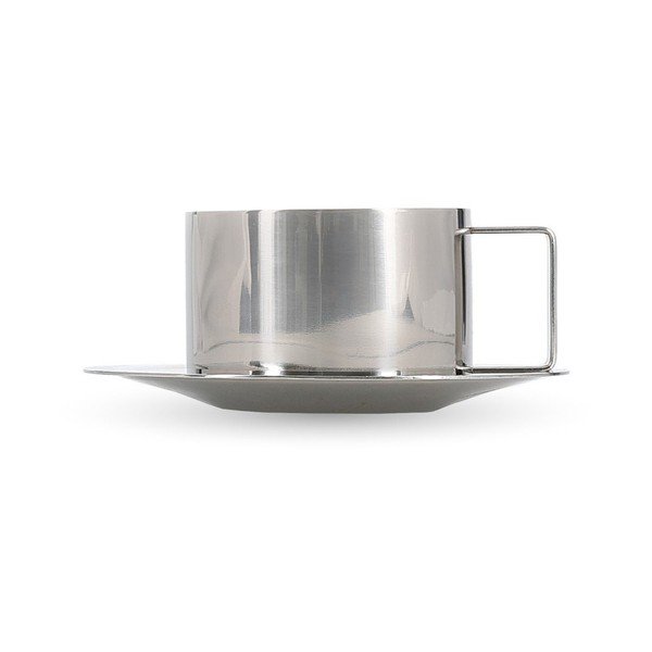 Tazzine in set per cappuccino argentate in acciaio inox 2 pz 200 ml Oryn – S|P Collection