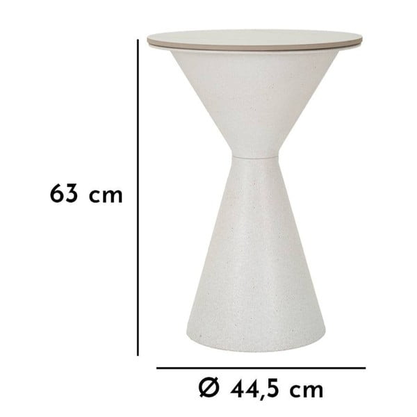 Tavolino rotondo con piano in ceramica ø 44 cm Fush - Mauro Ferretti-image-3